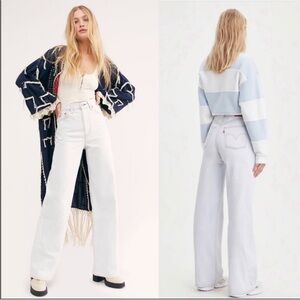 Levi’s Ribcage Wide Leg Jean - Cold As Ice